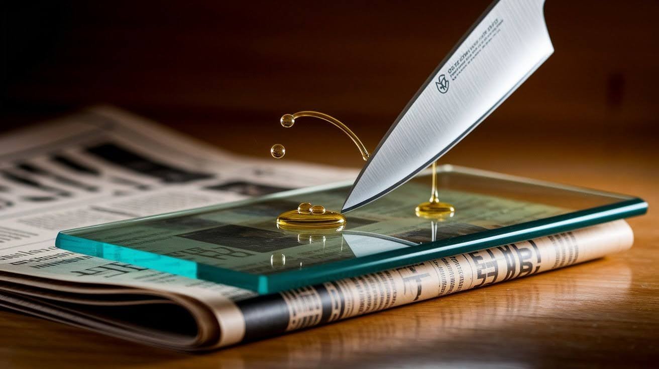 Glass Surface Sharpening