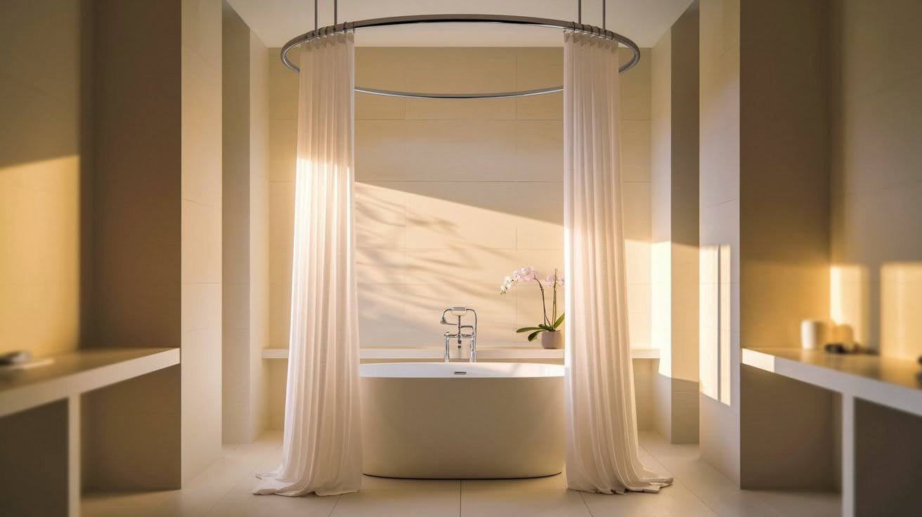 Height of Shower Curtain Rod