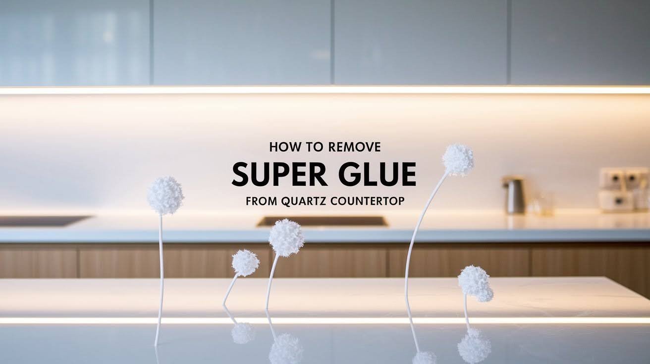 Quartz Countertop Glue Removal