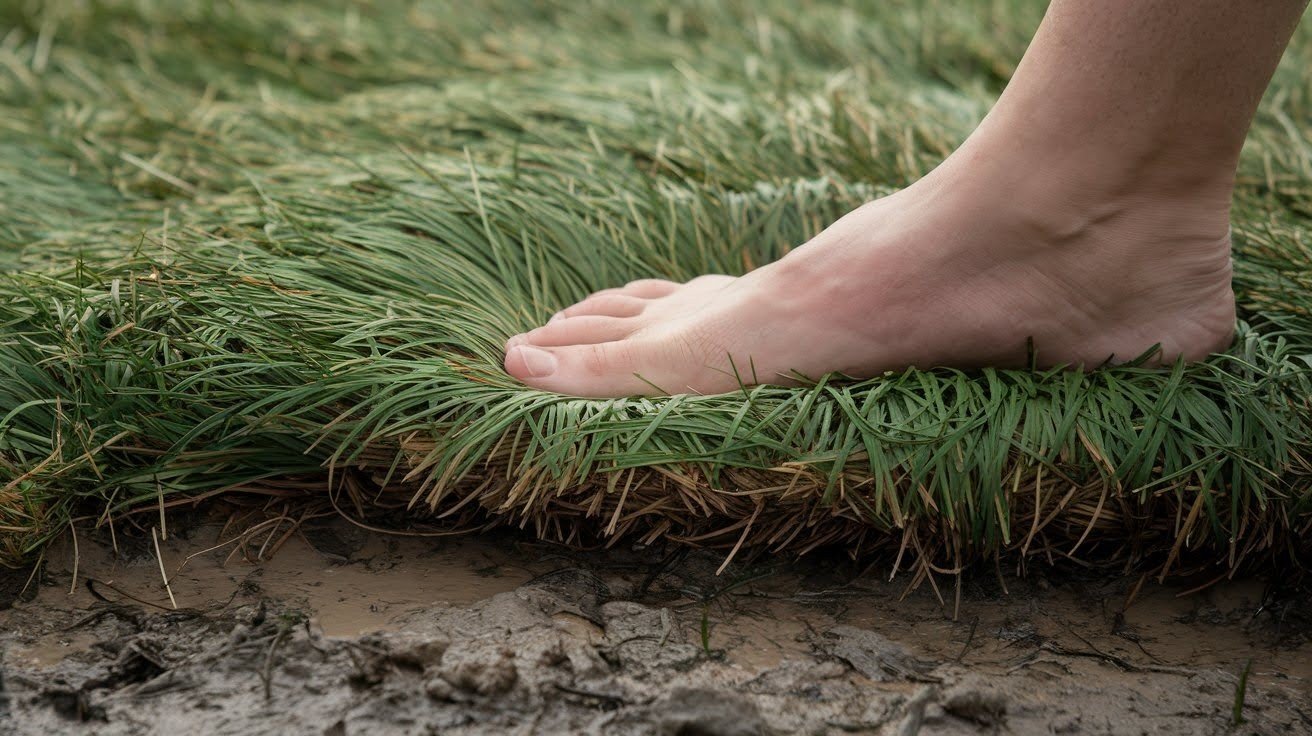 Spongy or Soft Lawn Texture