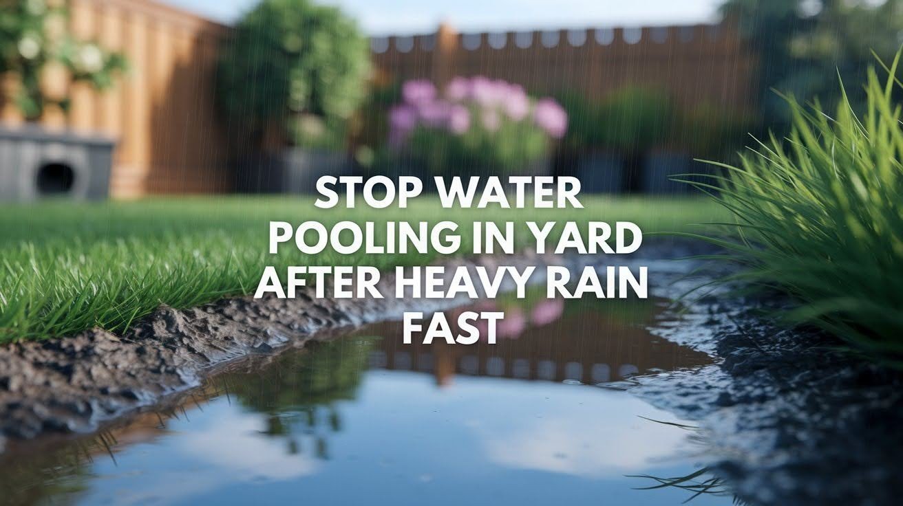 Stop Water Pooling in Yard