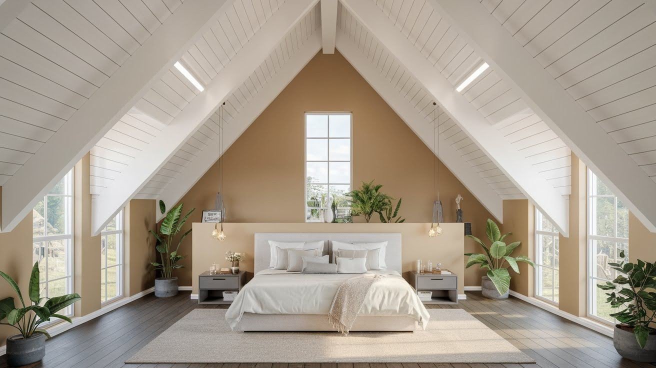 Vaulted Ceiling Bedroom
