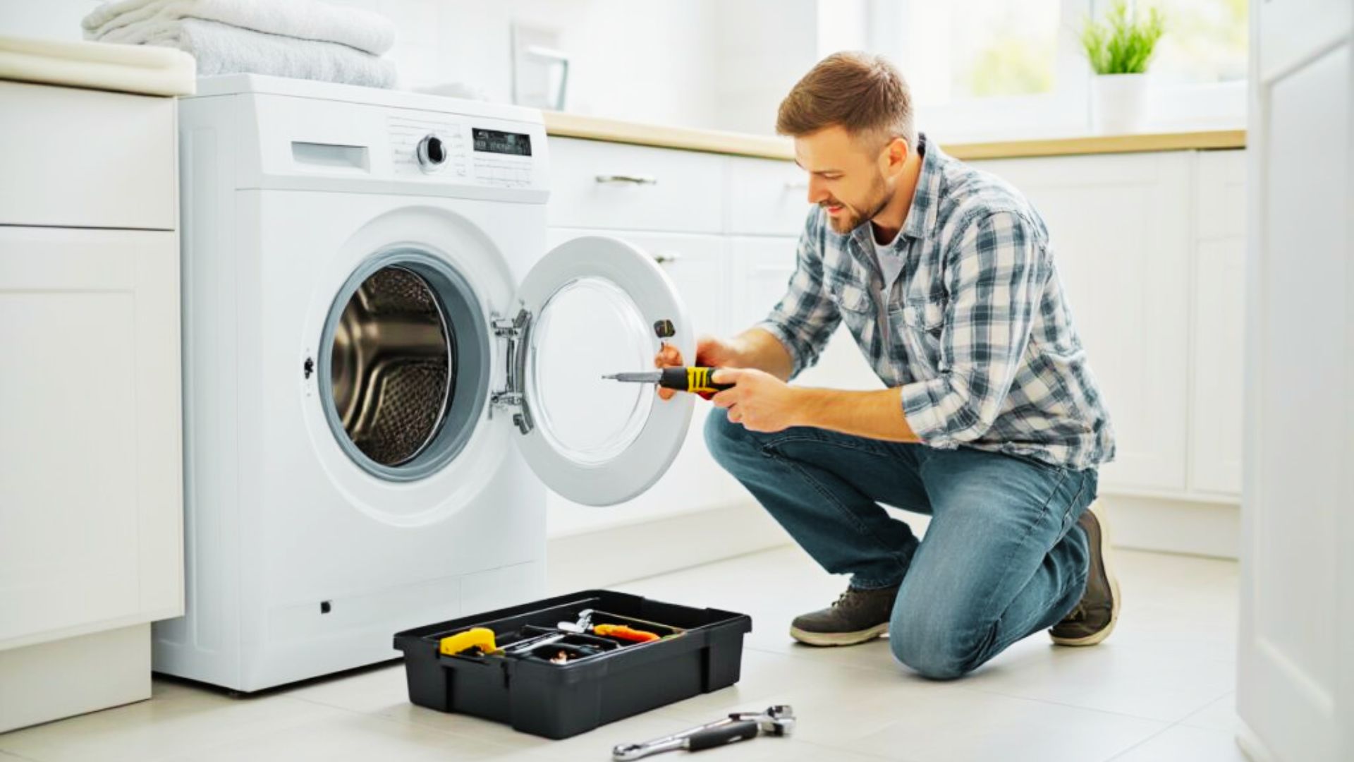 DIY repair of front-load washer to diagnose and stop loud squeaking noises.