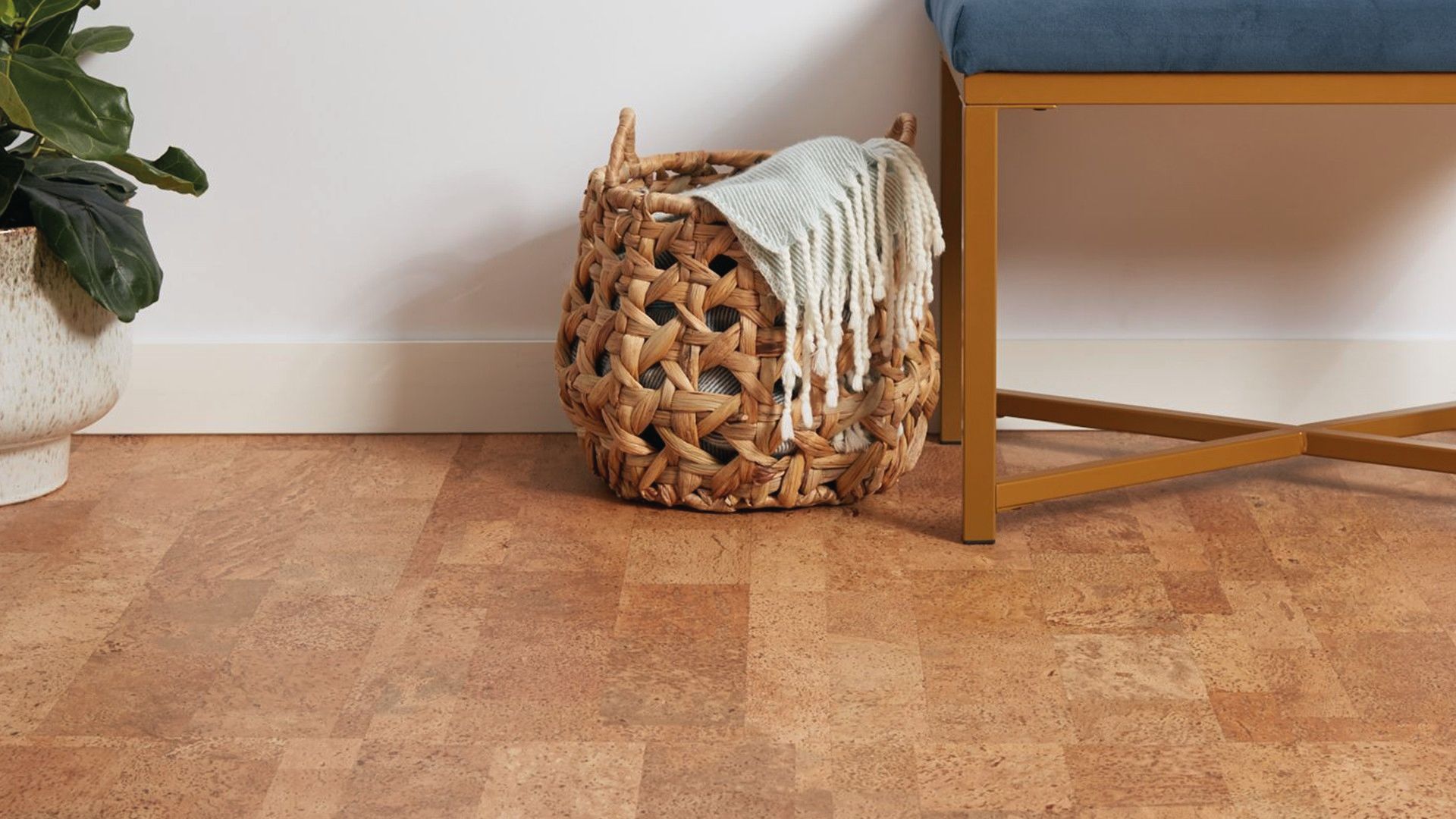 Use Faux Wood and Cork Finishes on Old Surfaces for a cozy, textured entryway.