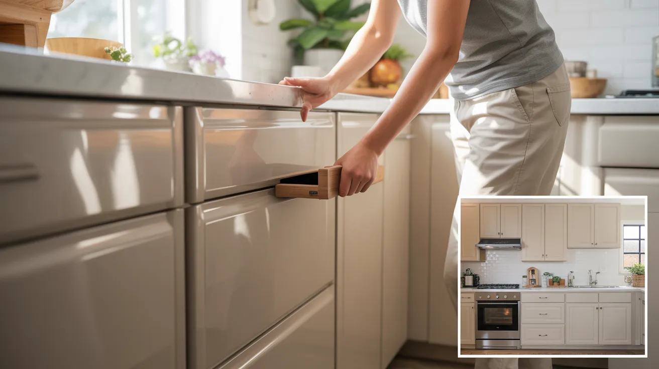 Modern kitchen showing satin finish cabinets with subtle sheen ideal for everyday use.