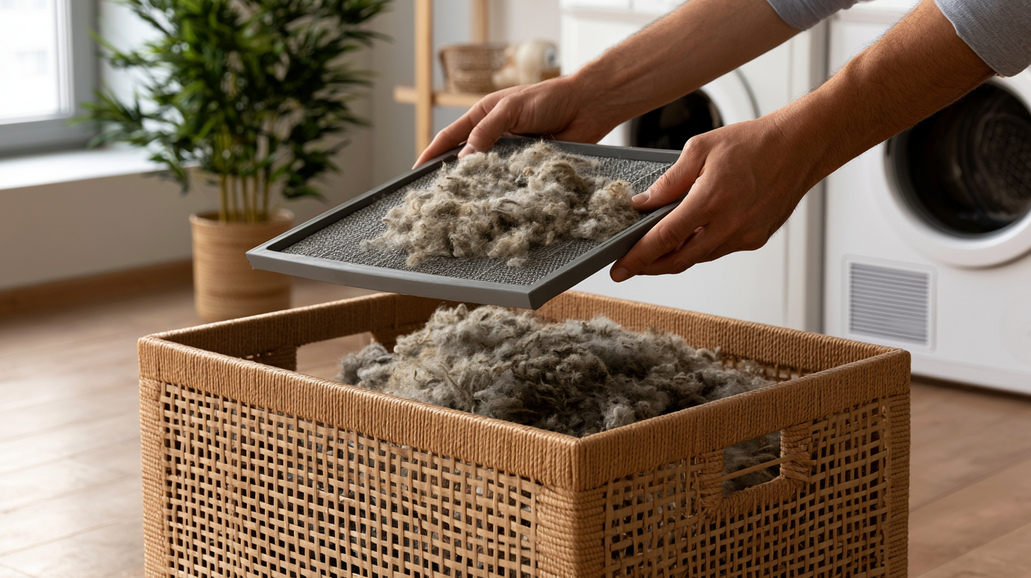 Cleaning a dryer lint filter