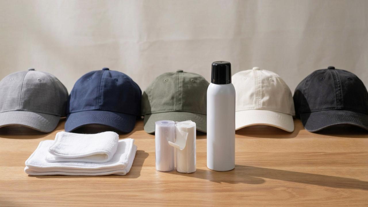 Products and storage methods that help prevent sweat stains on hats.