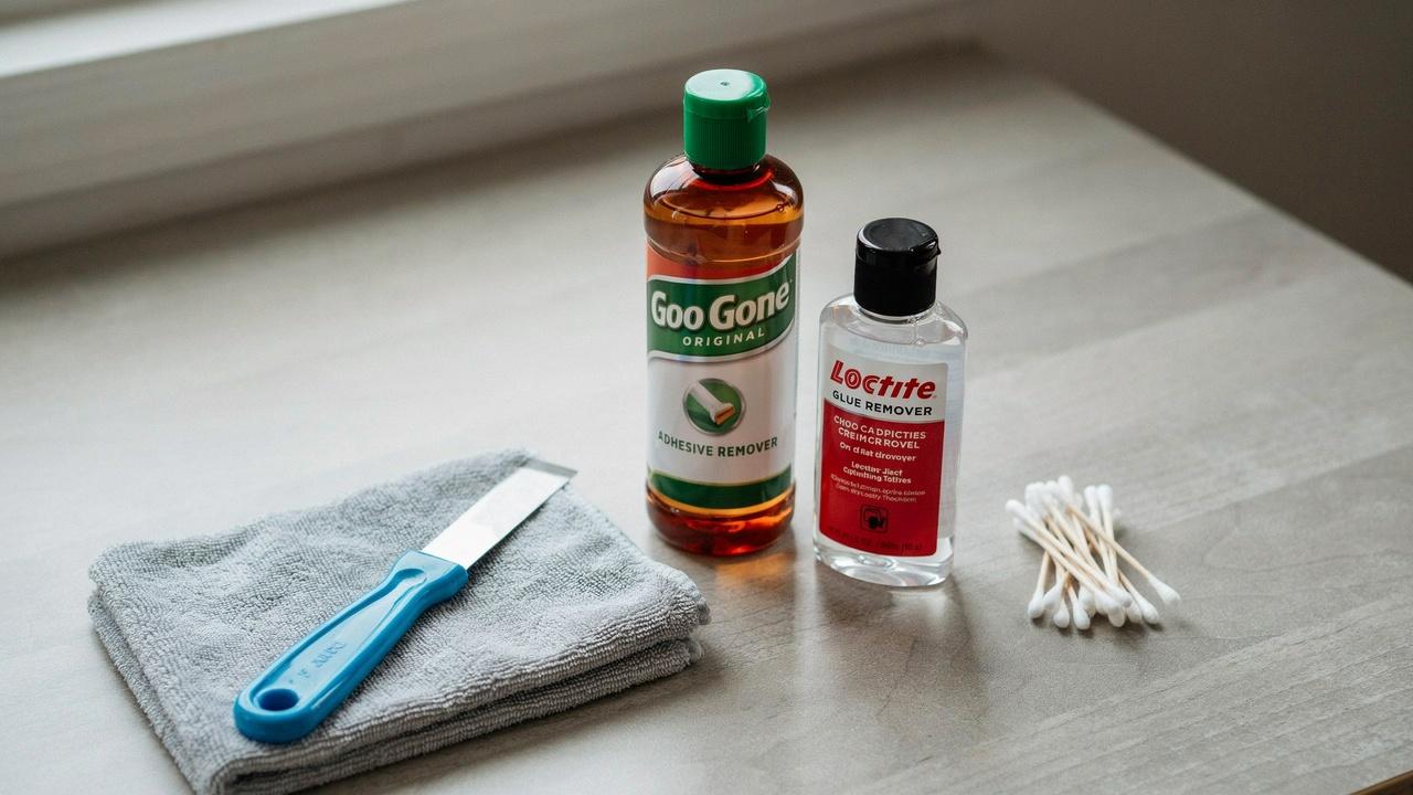 Commercial products designed for removing super glue safely.