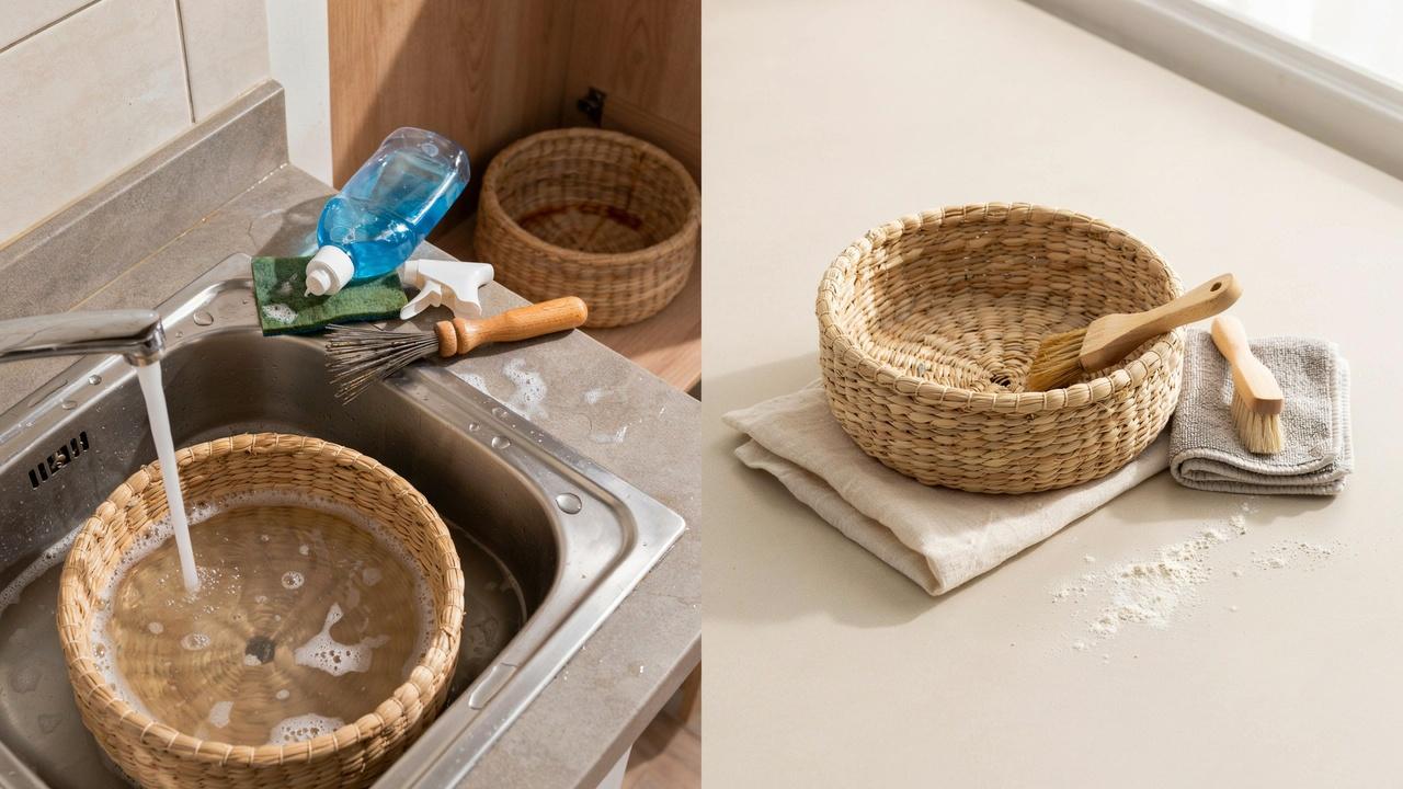 Common mistakes to avoid when cleaning a banneton basket.