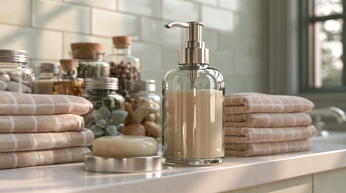 Proper storage of homemade foaming hand soap.
